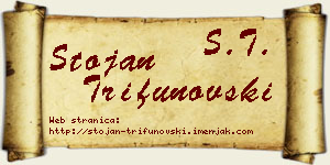 Stojan Trifunovski vizit kartica